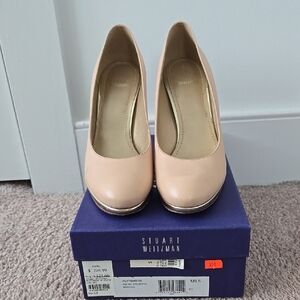 Stuart Weitzman Women's Nude Pumps, Size 9.5